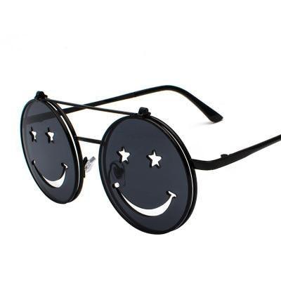 Smiley Face Round Sunglasses